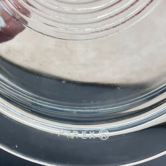 Vintage  PYREX  Clear Oval Casserole Dish 602-B & 602-C Lid 20 oz 1950's - Picture 11 of 11